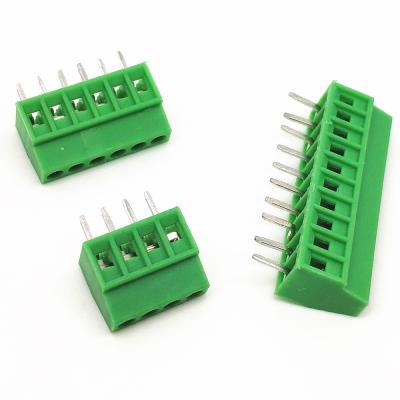 China 2.54mm Pitch PCB Mounted Screw Terminal Blocks 300V 10A for sale