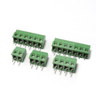 China 3.81mm Pitch PCB Mounted Screw Terminal Blocks 2P 3P Jointed for sale