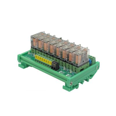 중국 플러그형 릴레이 모듈 PLC 출력 증폭기 보드 DC 12V 24V 8가지 방법 판매용