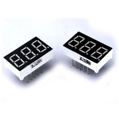 China China indoor high quality 0.40 inch pure blue display 7 segmentos anodo 3 digit seven segment led display for digital counter display for sale