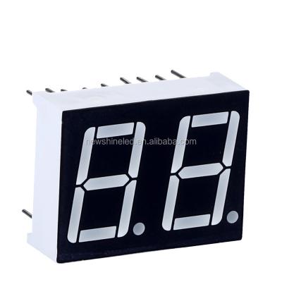 China Indoor Display Common Anode 2 Segment Two Small Digital 7 Led Display 0.50 Inch Seven Segment Led Digital Display For Electrical Appliance for sale