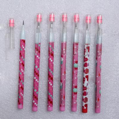 China plastic multi-head bullet push pencil with eraser topper for kids for sale