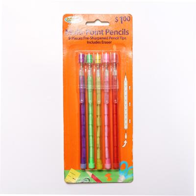 China hot selling Standard Non-Sharpening Pencil 9 leads for kids  with  loose packing for sale