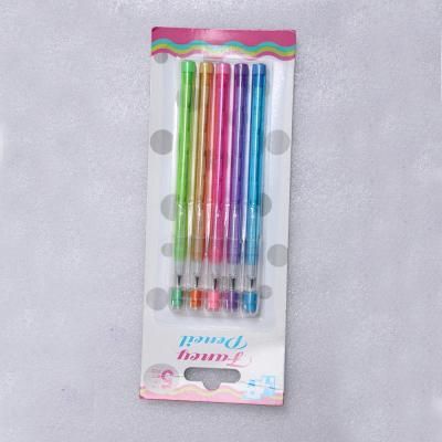 China 9 leads Building Block Non-Sharpening Pencil multifunction Bullet pencil For Kids for sale