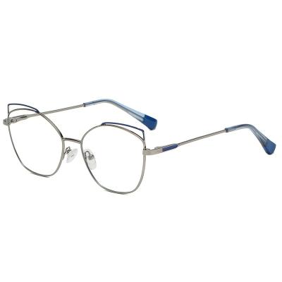 China For Wholesale Computer Glasses Cat Eye Glass Anti Blue Light Metal Reading Glasses Newest for sale