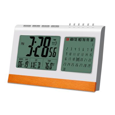 China Wholesale Calendars Hot Sale Desktop Calendar Desk Clock With Temperature Digital Prayer Time Clock T-060B for sale