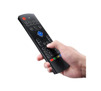 China Two Side Air 2.4G Wireless TV Box Controller Mouse+Keyboard+Remote For Mini PC MX3 Remote Control For Android TV Box for sale