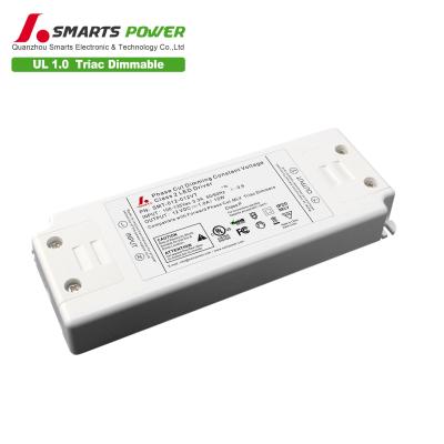 China UL Listed Ultra Slim Triac 12Vdc Dimmable Constant Voltage Led Driver 12W 130Vac LED Power Supply 140*45*28mm for sale