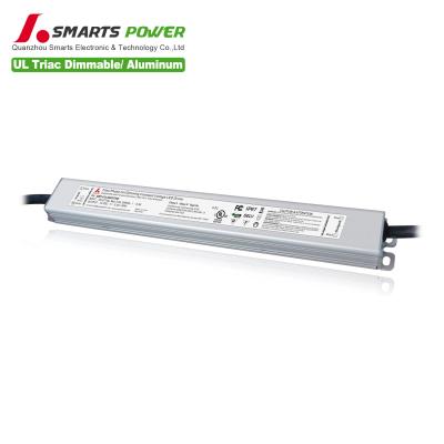 China North America Ultra Thin Triac Dimmable LED Strip Power Supply 12v 24V 5a 8a 60W for sale