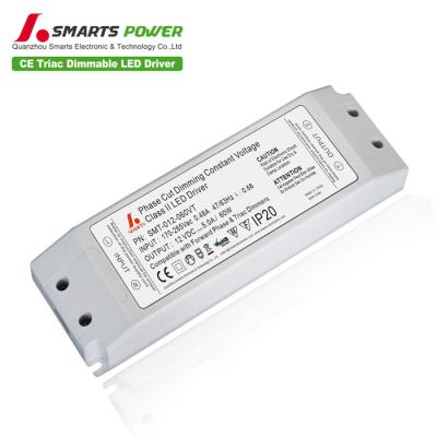 China plastic led power transformer class 2 12V 5a 60W AC/DC driver power supply with junction box 180*60*34mm for sale