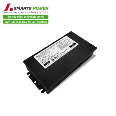 China 0-10v PWM dimmable led power supply 12v dimmable 100w 120w 260*105*45mm for sale