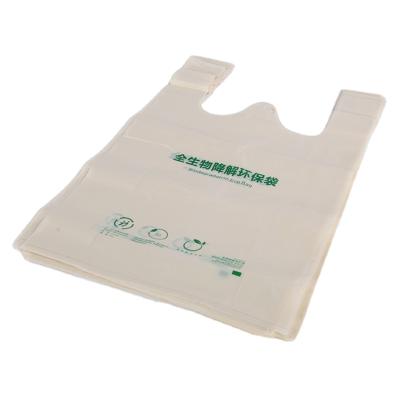 China BIODEGRADABLE 100% eco-friendly biodegradable cornstarch shopping bag with logo for sale