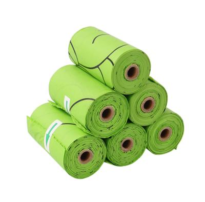 China Stocked Fast Delivery Bag Cornstarch Eco Friendly Degradable Poop Bags Bio for sale