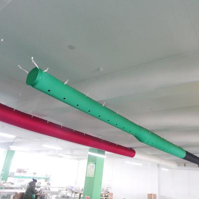 China Traditional Small Holes Fireproof Fabric Air Duct Textile Air Duct Porous Material SOX Ventilation System for sale