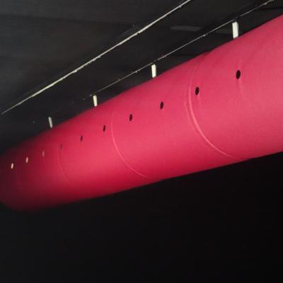 China Contemporary different color ventilation textile air duct for shopmall with holes for sale