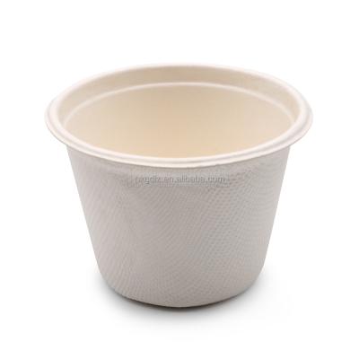 China Biodegradable 4oz 120ml Good Locking Eco Sturdy Bagasse Biodegradable Dipping Soy Sauce Rolls Paper Te koop