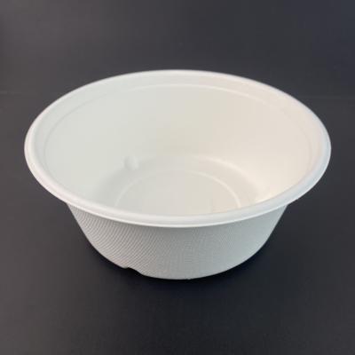 China 1500ml Microwave Biodegradable Waterproof Safe Eco Bagasse Biodegradable Disposables Take Out Soup Bowls Te koop