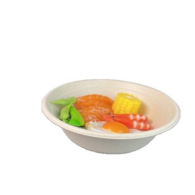 China Disposable Ramen Noodle Bowl Within 90 Days 100% Bagass Fiber Tableware Food Container Biodegradable Natural Biodegradable Bowl Te koop