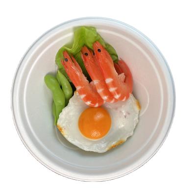 China water repellent & Oil Repellent Customized Renewable Plant Materials Bagasse Recycling Disposable Soup Fruit Food Bowl for sale