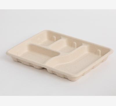 China water repellent & Disposable Biodegradable Sugarcane Bagasse Meat Packing Trays for sale