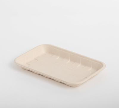 China water repellent & 1000ml Sugarcane Bagasse Lunch Trays Oil Resistant Biodegradable Dinnerware Dish for sale