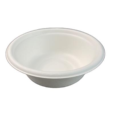 China water repellent & 350ml Oil-Repellent Bowl With Lid Biodegradable Sugarcane Bagasse Food Packaging 100% Sugarcane Bowl for sale