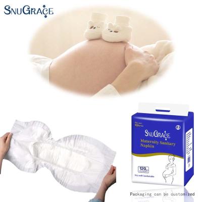 China SnuGrace Maternity Sanitary Napkin Medical Thickened Breathable Postpartum Pads 290MM for sale