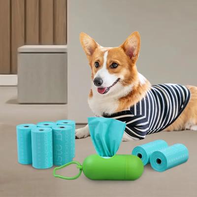 China Produtos para cães Eco-friendly Compostable Biodegradable Sacos de cocô para cães com dispensador à venda