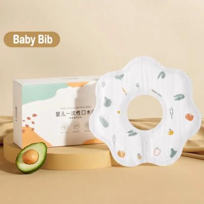 China Organic Cotton Baby Waterproof Feeding Bib in a Comprehensive Assortment of Colors for sale