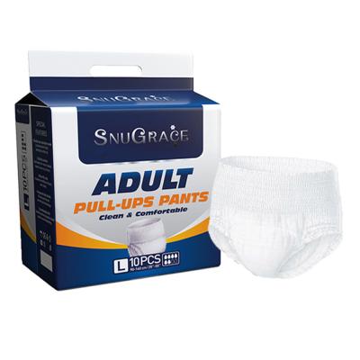 China Plain Woven Adult Pull Up Diaper for Menstrual Needs and Incontinence Care in XXL for sale