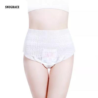 China Customized Disposable Pants Type Adult Diaper Women's Menstrual Period Safety Pants for sale