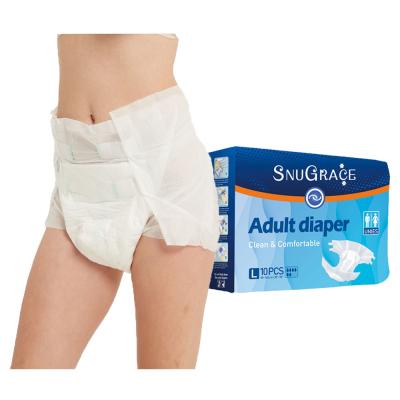 China Fluff Pulp Soft Cotton Tape Adult Diapers for Incontinence Management and Comfort for sale