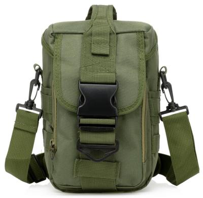 China High Quality Green Military Polyester Small Shoulder Bag Messenger Bag TaKettle Chest Belt Bag for sale