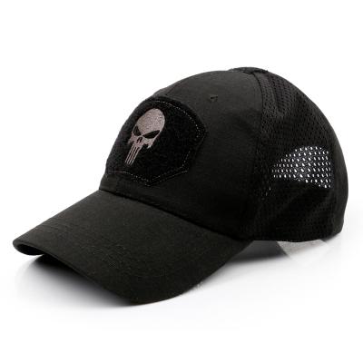 China Chenhao JOINT Tactical Hat With Embroideried And Adjustable Patches Skull Military Baseball Caps for sale