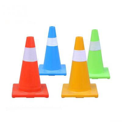 China High Visibility Wholesale Price Support Custom Red Green Traffic Cones Road Traffic Cone Custom Traffic Cone Topper Tape 9 Meters for sale