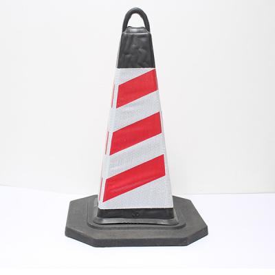 China High Visibility Road Safety Parking Cone Safety Warning Reflective Emergency Road Traffic Cone Rubber Cone for sale