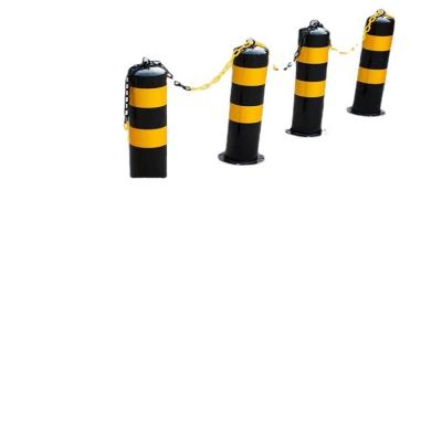 China High Visibility Parking Pot Safety Traffic Sign Warning Road Crash Barrier Portable Road Barrier Parking Warning Bollard for sale