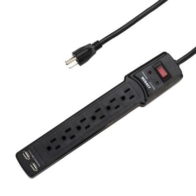 China ZHONG XING America Residential / General Purpose Power Strip AC Surge Protector With USB Ports for sale