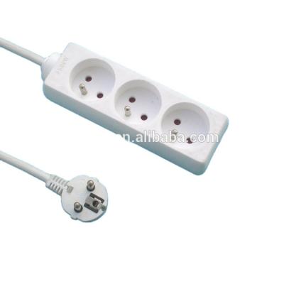 China Safety CE Approval 3 Way Electrical Outlet Socket Box, 3 Way Extension Socket, Socket Receptacle With Wire for sale