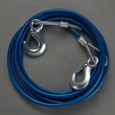 China ZHONG XING Steel Emergency Tow Rope For Cars With Blue Insulation Jacket for sale