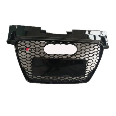 China ABS Auto Front Grill For Audi TT Center Honeycomb Mesh Bumper Black Grill TTRS 8J 2008 Style 2009 2010 2012 2013 2014 for sale