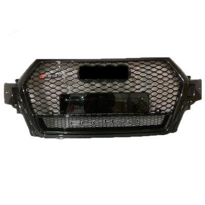 China For Sport Approval New Style ABS Front Grill For Audi Q7 Radiator Honeycomb Grills Front Bumper Grill RSQ7 Frame Quattro Style 2016-2019 for sale