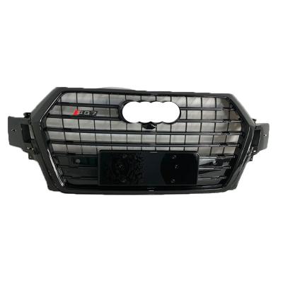 China ABS Front Grill For Audi Q7 Chrome Silver Front Bumper High Quality Grill For quattro SQ7 2016-2019 Style for sale