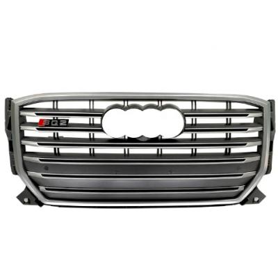 China ABS RSQ2 Front Grill Racing Bumper Grill All Rear Single Logo Style Grill For Audi Q2 SQ2 Facelift 2017-2019 for sale