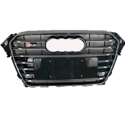 China RS Style Front Bumper Auto Grill For Audi A4 B8.5 Chrome Silver Black Grill For S4 B8.5 2013 2014 2015 2016 Style for sale