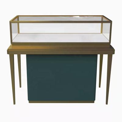 China Luxury factory wholesale fashion modern showcase for jewelry store, jewelry display cases with company logo for sale