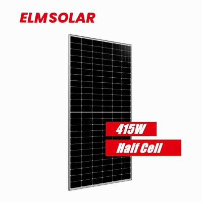 China Solar Home System China factory wholesale high efficiency solar panels 400w 410w 415w half cell solar panel with black frame for sale