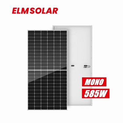 China Wholesale cheap mono solar clean solar cells half solar panel 580w 585w solar panel 182mm home system solar panels for sale