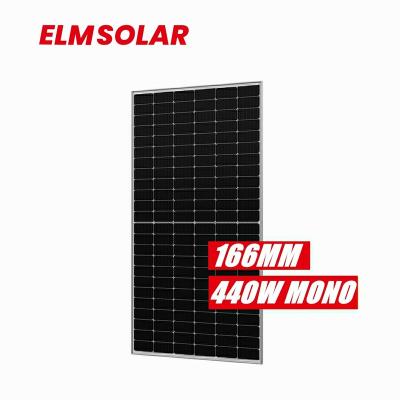 China Popular ELM A Grade 440w 445w 450w 160mm Home System Mono Solar Panels Half Cell Solar Panels PV Panel For Home Roof Use for sale