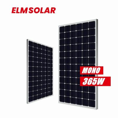 China Solar Panels 365W Solar Panel Mono Solar System PV Panels ELM Manufacture Solar Home System Half Solar Cells For Sale for sale